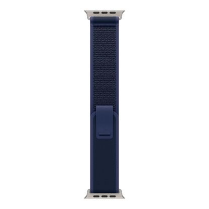 Apple Watch Ultra 2 GPS + Cellular, 49mm Natural Titanium Case with Blue Trail Loop - M/L - alAsil
