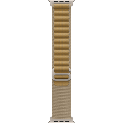 Apple Watch Ultra 2 GPS + Cellular, 49mm Natural Titanium Case with Tan Alpine Loop - Medium - alAsil