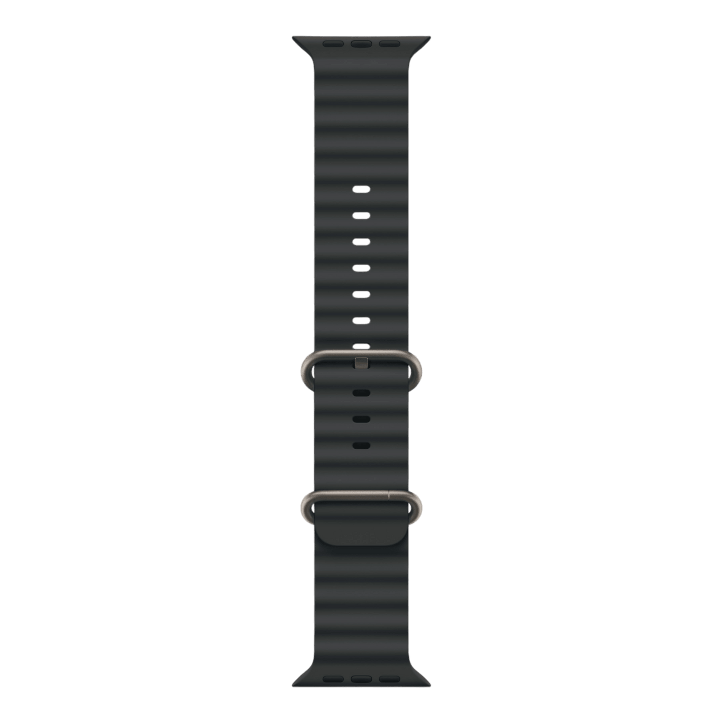 Apple Watch Ultra 2 GPS + Cellular, 49mm Natural Titanium Case with Black Ocean Band - alAsil