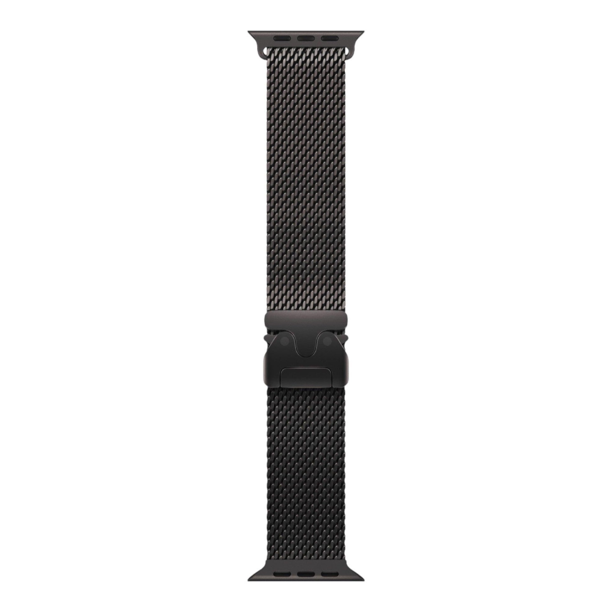 Apple Watch Ultra 2 GPS + Cellular, 49mm Black Titanium Case with Black Titanium Milanese Loop - Medium - alAsil