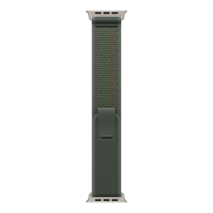 Apple Watch Ultra 2 GPS + Cellular, 49mm Natural Titanium Case with Green Trail Loop - M/L - alAsil