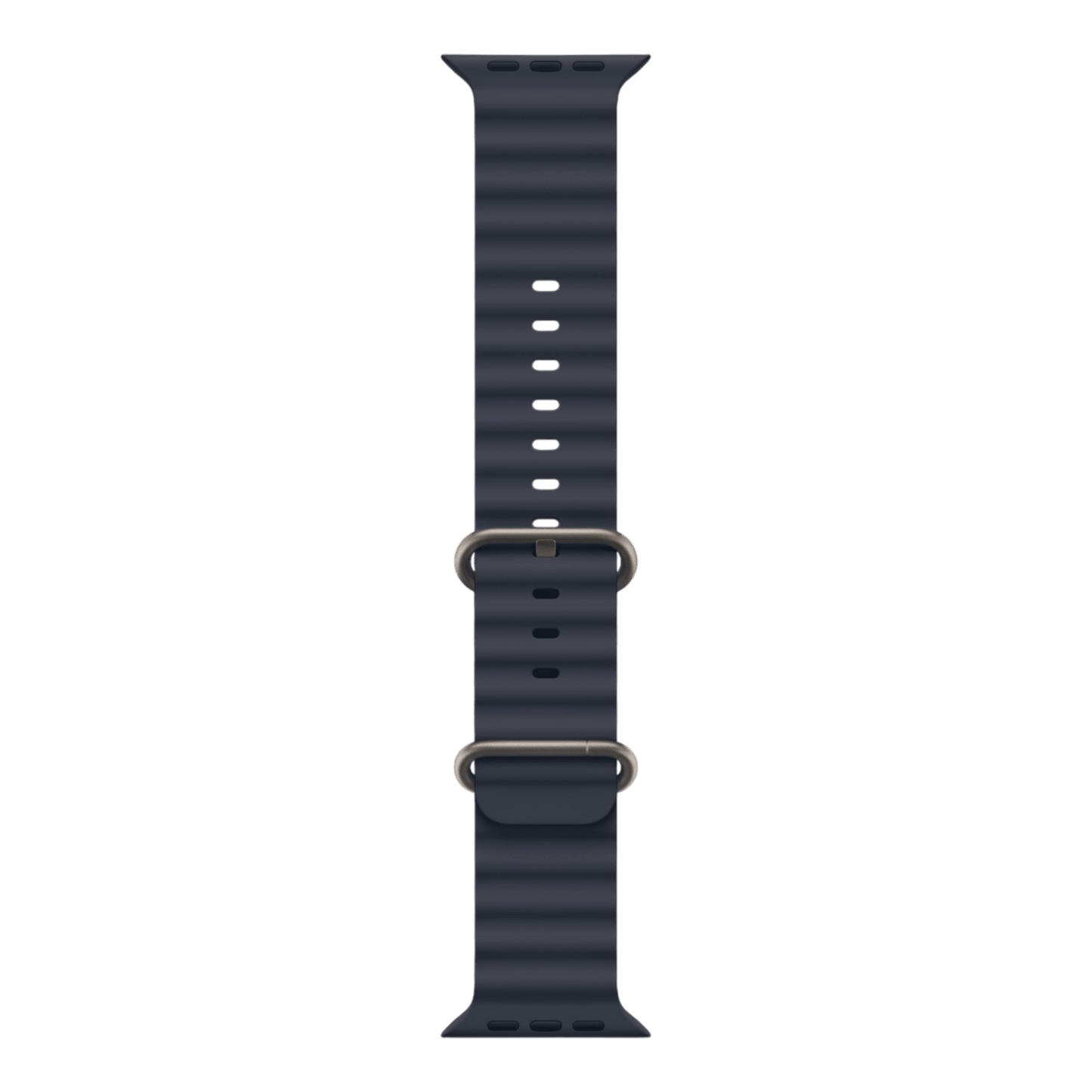 Apple Watch Ultra 2 GPS + Cellular, 49mm Natural Titanium Case with Navy Ocean Band - alAsil