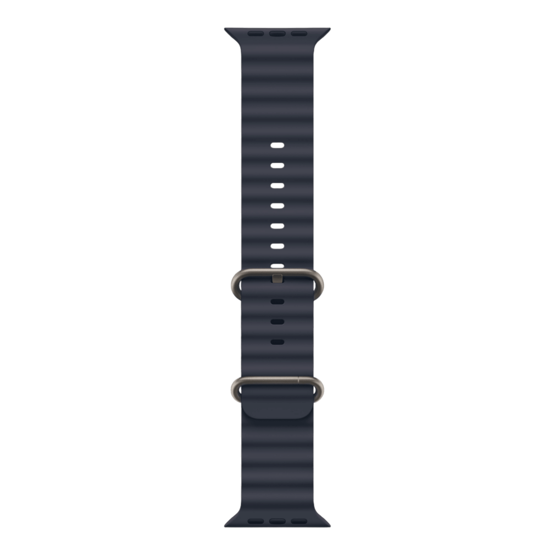 Apple Watch Ultra 2 GPS + Cellular, 49mm Natural Titanium Case with Navy Ocean Band - alAsil