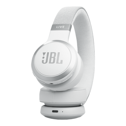 JBL LIVE 670NC Wireless On-Ear Headphone with True Adaptive Noise Cancelling White - alAsil