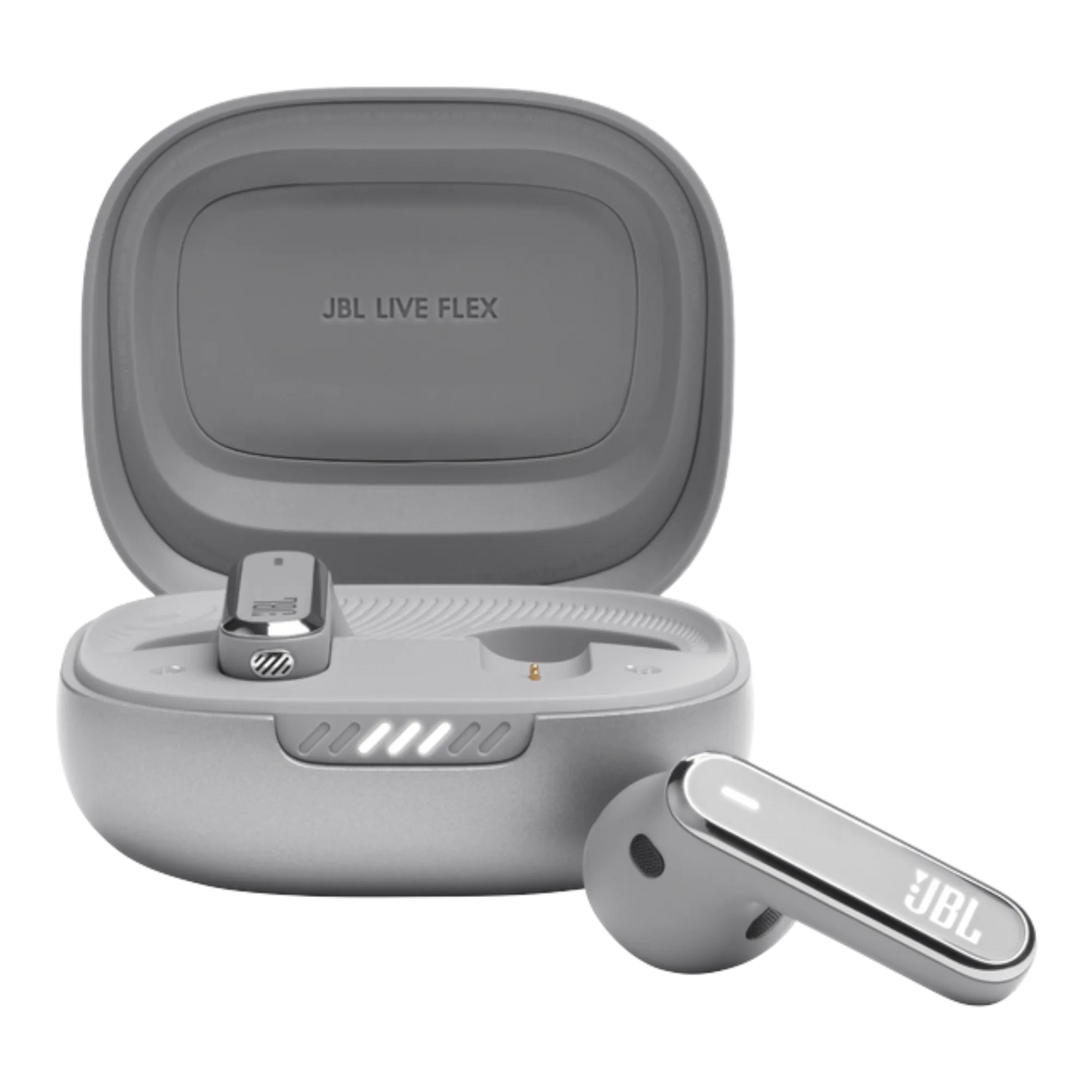 JBL Live Flex True Wireless Noise Cancelling Earbuds Silver - alAsil JBL Live Flex True Wireless Noise Cancelling Earbuds Silver 45676e-4.myshopify.com JBL JBL Live Flex True Wireless Noise Cancelling Earbuds Silver 45676e-4.myshopify.com JBL