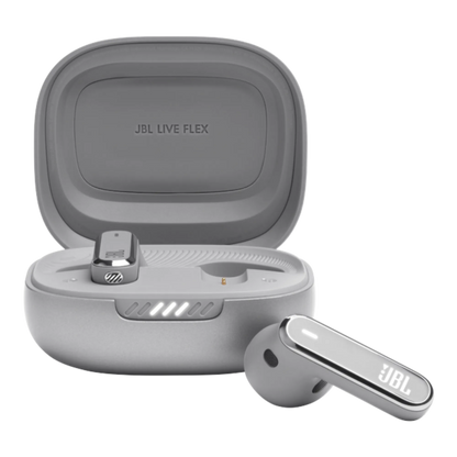 JBL Live Flex True Wireless Noise Cancelling Earbuds Silver - alAsil JBL Live Flex True Wireless Noise Cancelling Earbuds Silver 45676e-4.myshopify.com JBL JBL Live Flex True Wireless Noise Cancelling Earbuds Silver 45676e-4.myshopify.com JBL