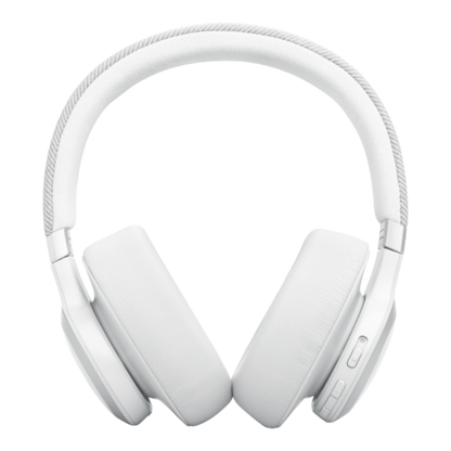 JBL Live 770NC Noise Cancelling Wireless Over-Ear Headphones White - alAsil