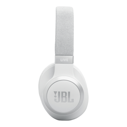 JBL Live 770NC Noise Cancelling Wireless Over-Ear Headphones White - alAsil