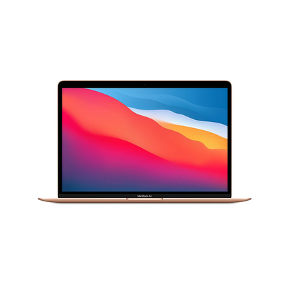 MacBook Air 13-inch (2020) – M1 Chip, 8‑Core CPU & 8‑Core GPU, 8GB RAM, 512GB SSD – Model MGNE3 (Gold, English Keyboard) - alAsil