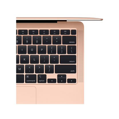 MacBook Air 13-inch (2020) – M1 Chip, 8‑Core CPU & 8‑Core GPU, 8GB RAM, 512GB SSD – Model MGNE3 (Gold, English Keyboard) - alAsil