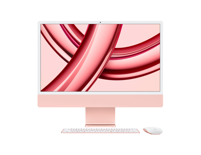 iMac (All In One) 24-inch (2021) MGPM3 - M1 chip 8-Core CPU 8-Core GPU 8GB Unified Memory 256GB SSD Storage, Pink - alAsil