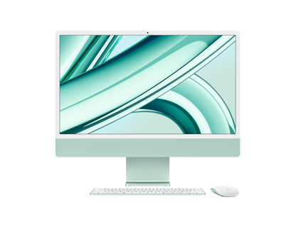 iMac (All In One) 24-inch (2021) MJV83 - M1 chip 8-Core CPU 7-Core GPU 8GB Unified Memory 256GB SSD Storage, Green - alAsil