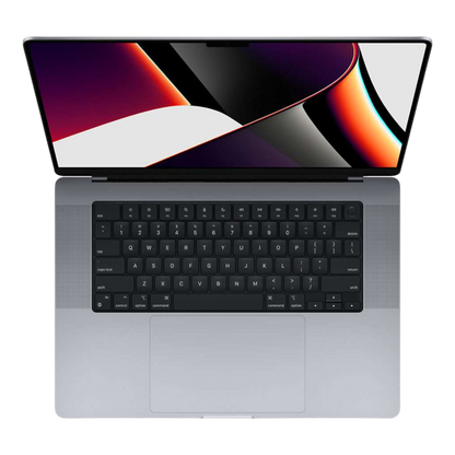 MacBook Pro 16-inch (2021) – M1 Pro Chip, 10‑Core CPU & 16‑Core GPU, 16GB RAM, 1TB SSD – Model MK193 (Space Gray, English Keyboard) - alAsil