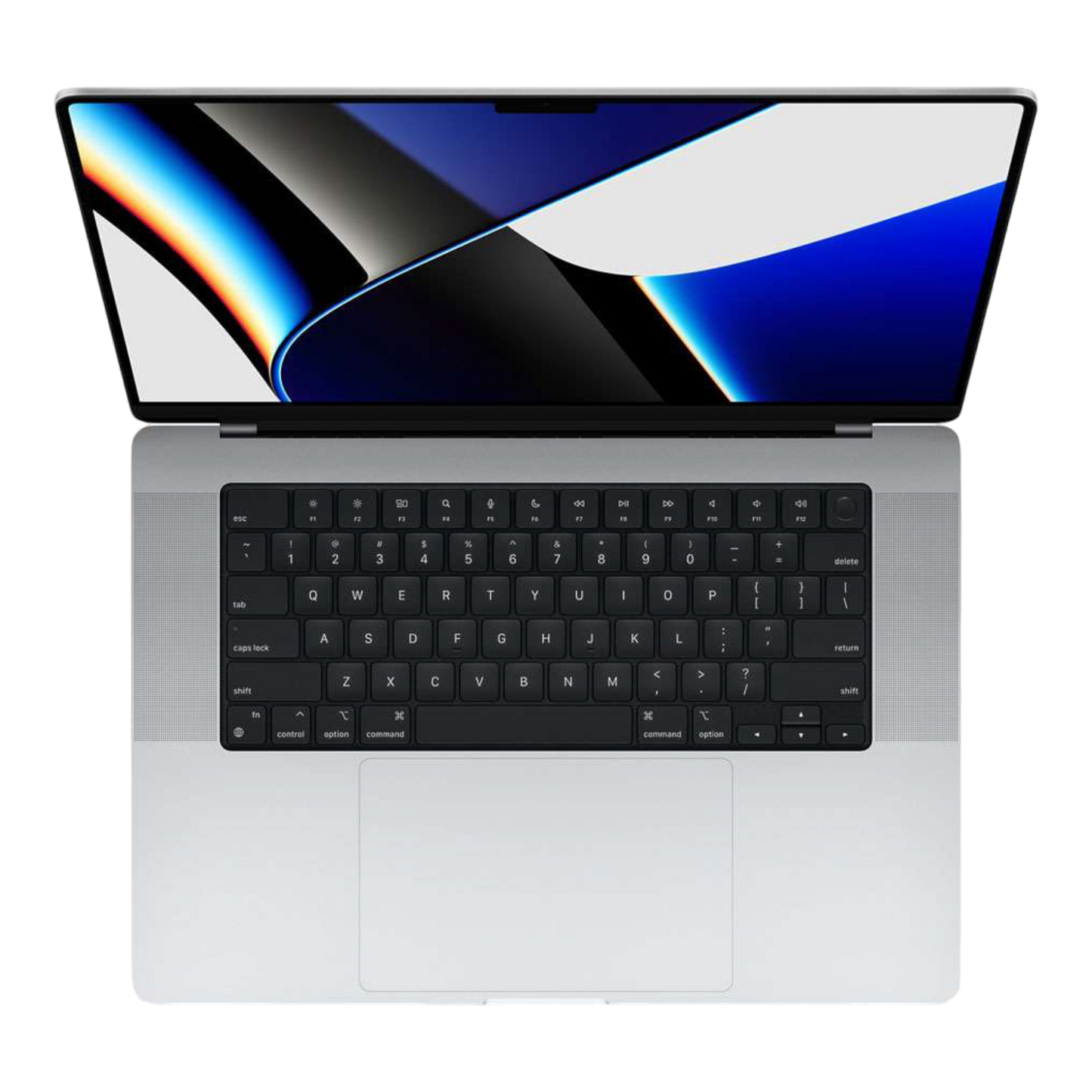MacBook Pro 16-inch (2021) – M1 Pro Chip, 10‑Core CPU & 16‑Core GPU, 16GB RAM, 1TB SSD – Model MK1F3 (Silver, English Keyboard) - alAsil