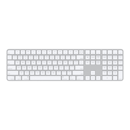 Magic Keyboard with Touch ID and Numeric Keypad for Mac models with Apple silicon - US English - White Keys - alAsil
