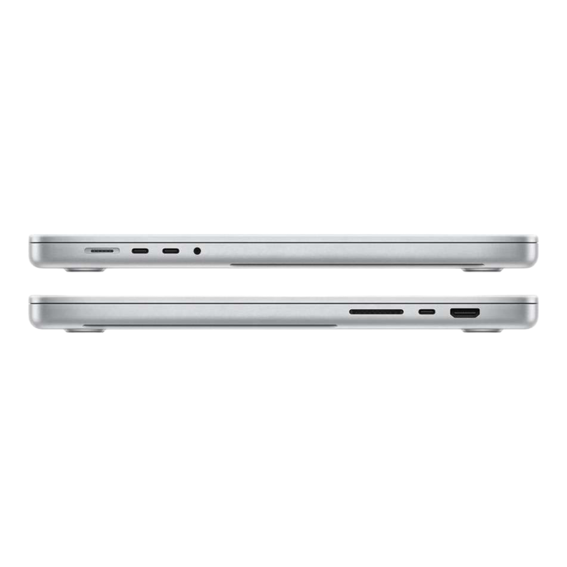 MacBook Pro 14-inch (2021) – M1 Pro Chip, 8‑Core CPU & 14‑Core GPU, 16GB RAM, 512GB SSD – Model MKGR3 (Silver, English Keyboard) - alAsil