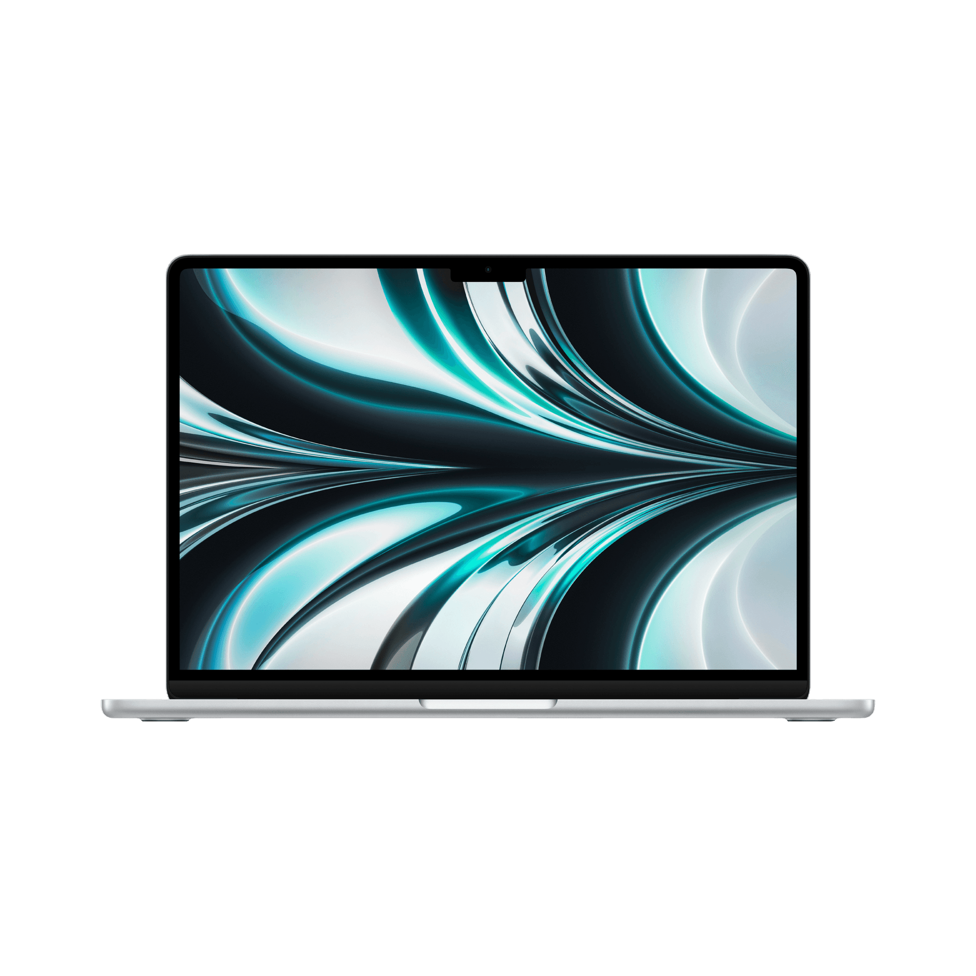 MacBook Air 13.6-inch (2022) – M2 Chip, 8‑Core CPU & 10‑Core GPU, 8GB RAM, 512GB SSD – Model MLY03 (Silver, English Keyboard) - alAsil