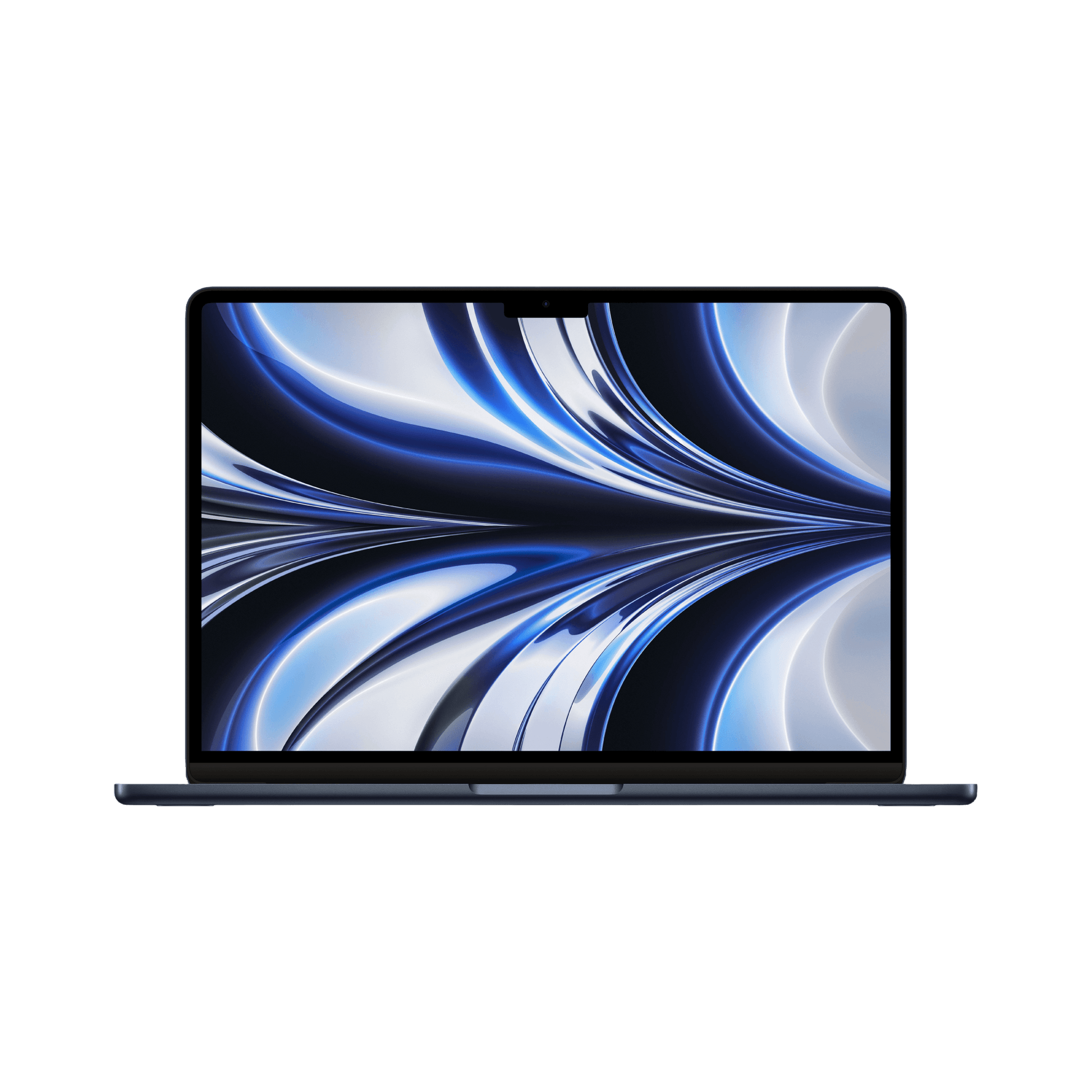 MacBook Air 13.6-inch (2022) – M2 Chip, 8‑Core CPU & 10‑Core GPU, 8GB RAM, 512GB SSD – Model MLY43 (Midnight, English Keyboard) - alAsil