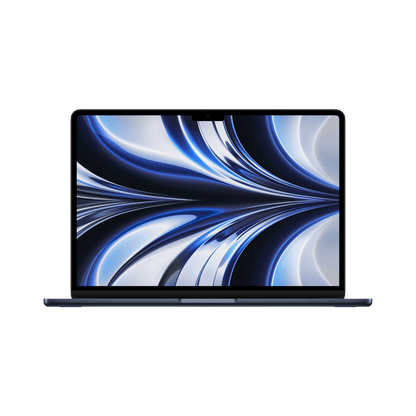 MacBook Air 13.6-inch (2022) – M2 Chip, 8‑Core CPU & 10‑Core GPU, 8GB RAM, 512GB SSD – Model MLY43 (Midnight, English Keyboard) - alAsil
