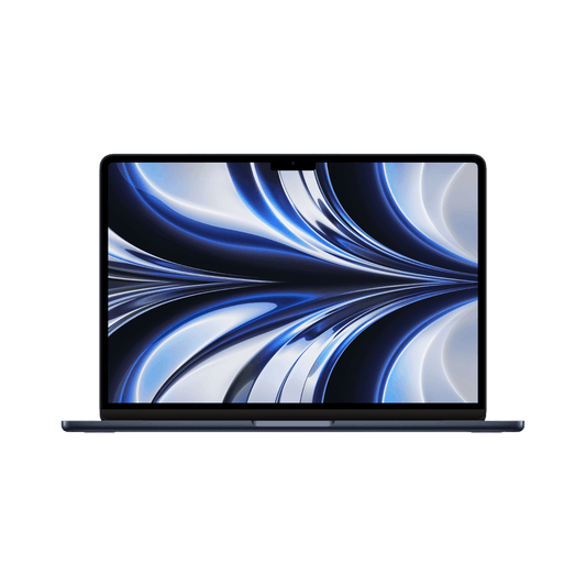 Customized MacBook Air 13.6-inch (2022) – M2 Chip, 8‑Core CPU & 10‑Core GPU, 16GB RAM, 512GB SSD – Model Z1610005E (Midnight, English Keyboard) - alAsil