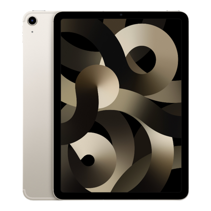 iPad Air 2022 (5th Generation) 10.9-inch 64GB Wi-Fi + Cellular, Starlight - alAsil