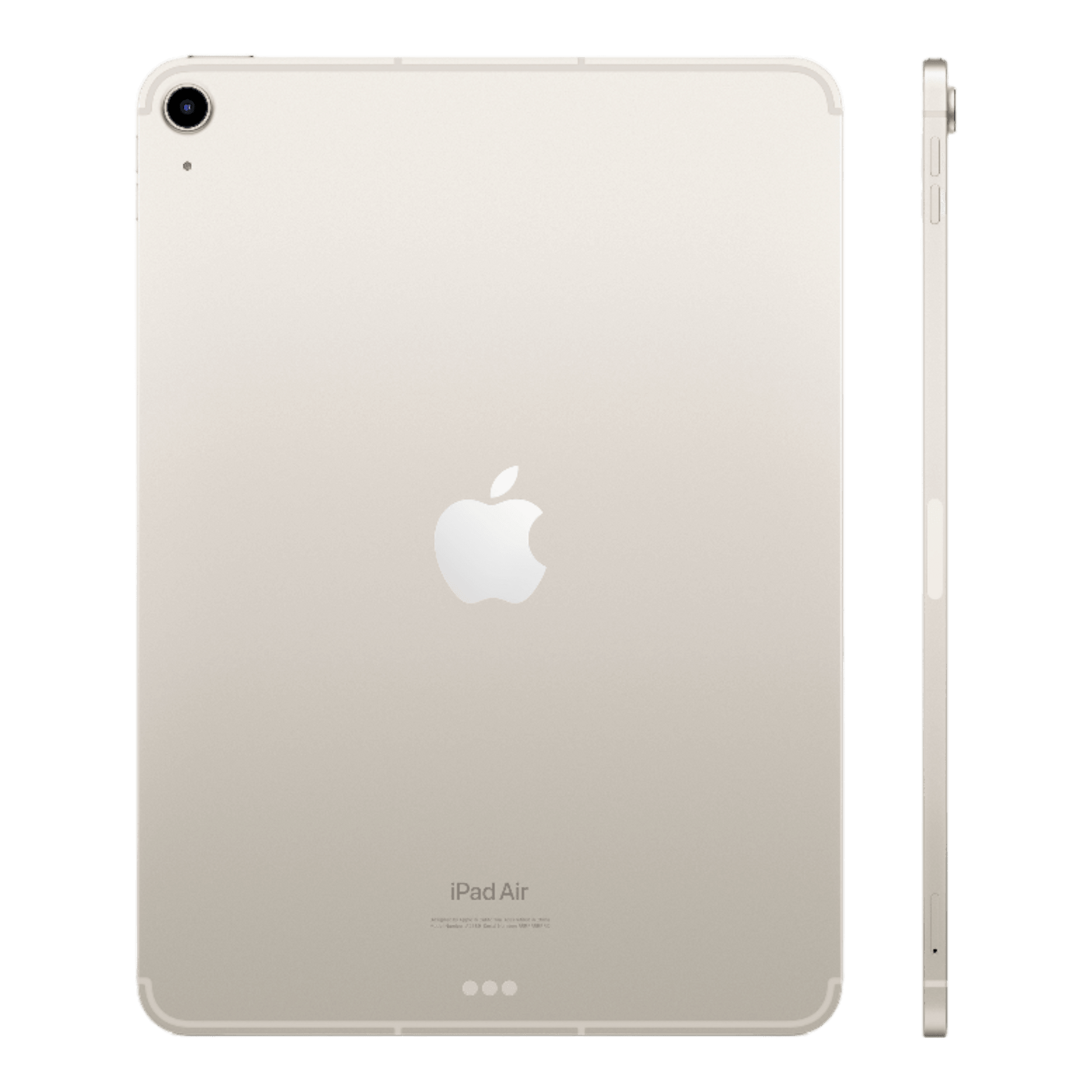iPad Air 2022 (5th Generation) 10.9-inch 256GB Wi-Fi + Cellular, Starlight - alAsil