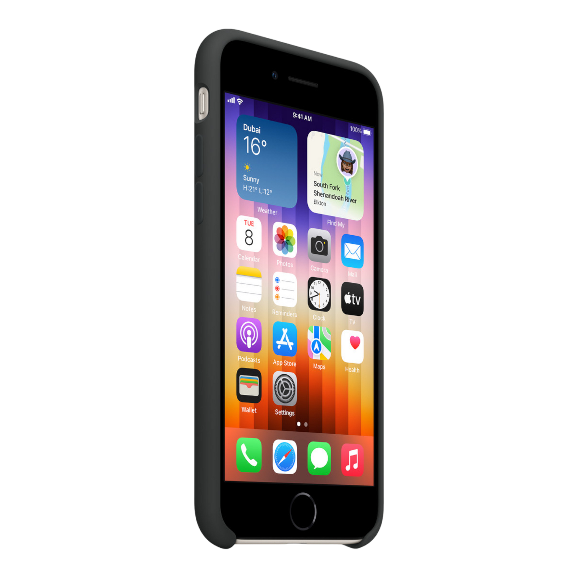 iPhone SE Silicone Case - Midnight - alAsil