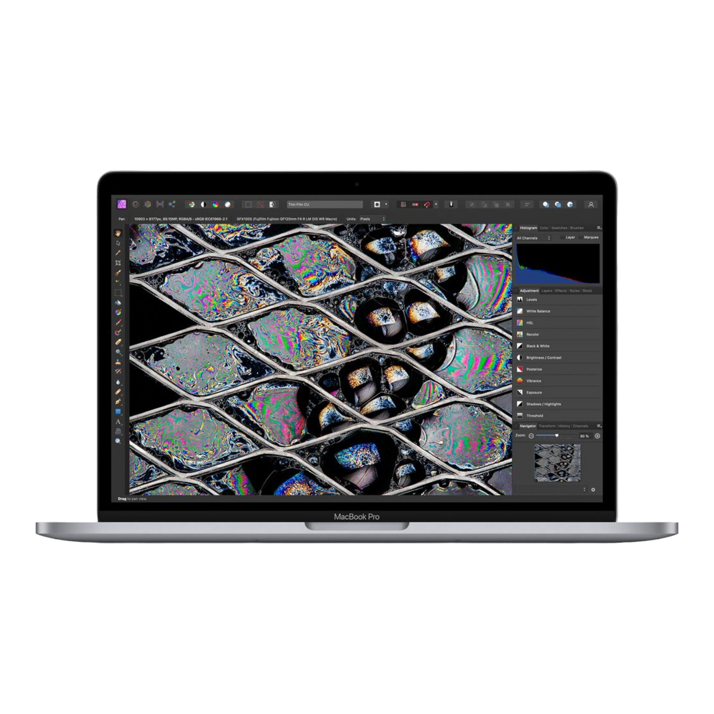 Customized MacBook Pro 13-inch (2022) – M2 Chip, 8‑Core CPU & 10‑Core GPU, 24GB RAM, 1TB SSD – Model MNEX3 (Silver, English Keyboard) - alAsil
