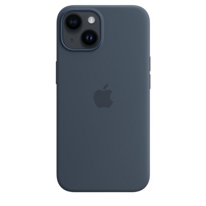 iPhone 14 Silicone Case with MagSafe - Storm Blue - alAsil