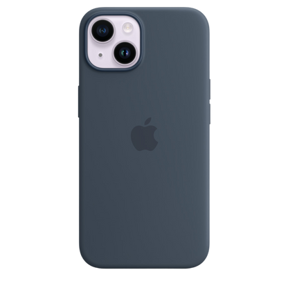 iPhone 14 Silicone Case with MagSafe - Storm Blue - alAsil
