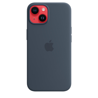 iPhone 14 Silicone Case with MagSafe - Storm Blue - alAsil