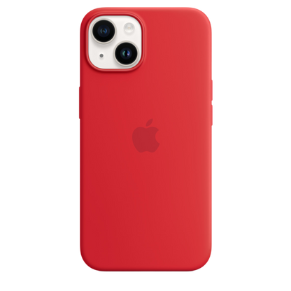 iPhone 14 Silicone Case with MagSafe - (PRODUCT) RED - alAsil
