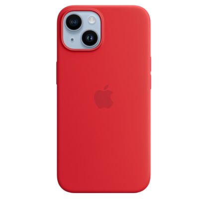 iPhone 14 Silicone Case with MagSafe - (PRODUCT) RED - alAsil