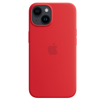 iPhone 14 Silicone Case with MagSafe - (PRODUCT) RED - alAsil