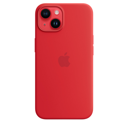 iPhone 14 Silicone Case with MagSafe - (PRODUCT) RED - alAsil