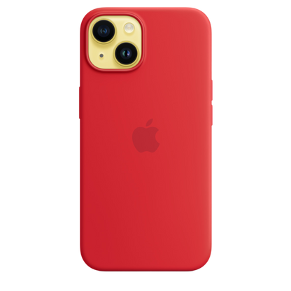 iPhone 14 Silicone Case with MagSafe - (PRODUCT) RED - alAsil