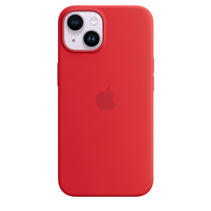 iPhone 14 Silicone Case with MagSafe - (PRODUCT) RED - alAsil