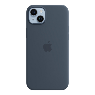 iPhone 14 Plus Silicone Case with MagSafe - Storm Blue - alAsil