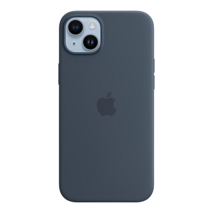 iPhone 14 Plus Silicone Case with MagSafe - Storm Blue - alAsil