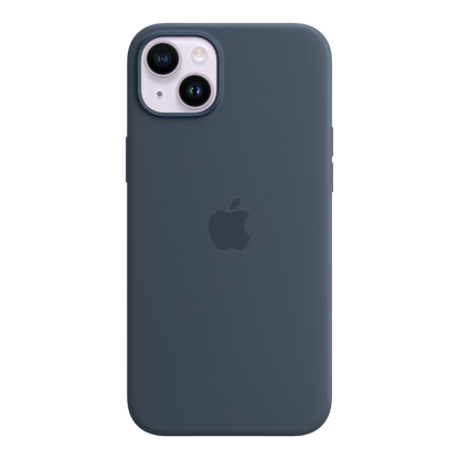 iPhone 14 Plus Silicone Case with MagSafe - Storm Blue - alAsil