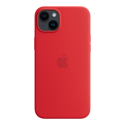 iPhone 14 Plus Silicone Case with MagSafe - (PRODUCT) RED - alAsil