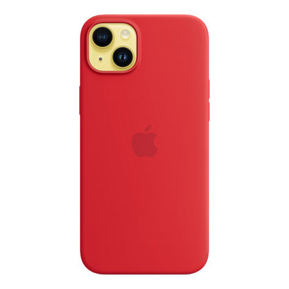 iPhone 14 Plus Silicone Case with MagSafe - (PRODUCT) RED - alAsil