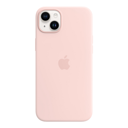 iPhone 14 Plus Silicone Case with MagSafe - Chalk Pink - alAsil