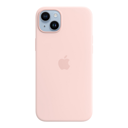 iPhone 14 Plus Silicone Case with MagSafe - Chalk Pink - alAsil