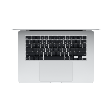 MacBook Air 15-inch (2022) – M2 Chip, 8‑Core CPU & 10‑Core GPU, 8GB RAM, 256GB SSD – Model MQKR3 (Silver, English Keyboard) - alAsil
