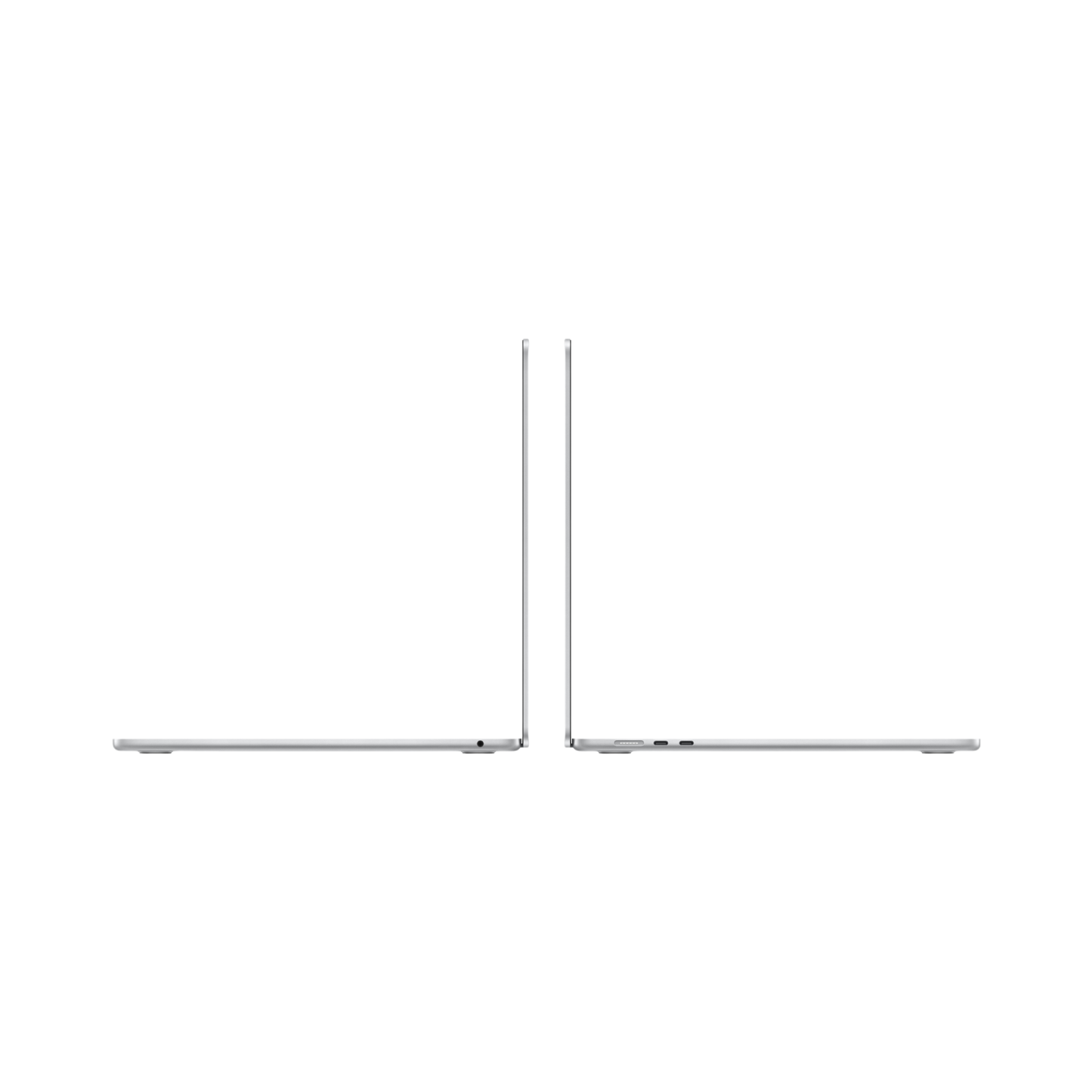 MacBook Air 15-inch (2022) – M2 Chip, 8‑Core CPU & 10‑Core GPU, 8GB RAM, 256GB SSD – Model MQKR3 (Silver, English Keyboard) - alAsil
