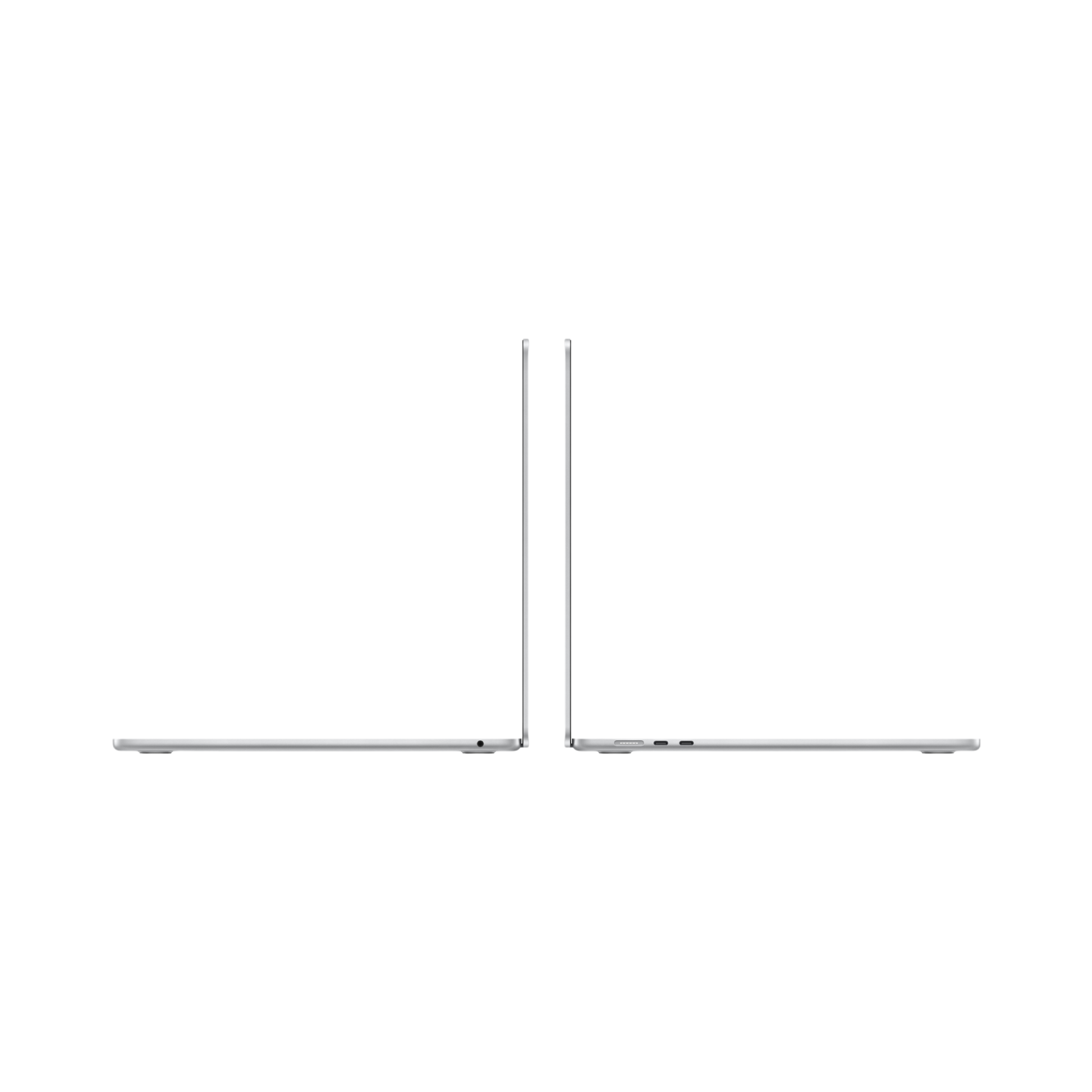 MacBook Air 15-inch (2022) – M2 Chip, 8‑Core CPU & 10‑Core GPU, 8GB RAM, 256GB SSD – Model MQKR3 (Silver, English Keyboard) - alAsil
