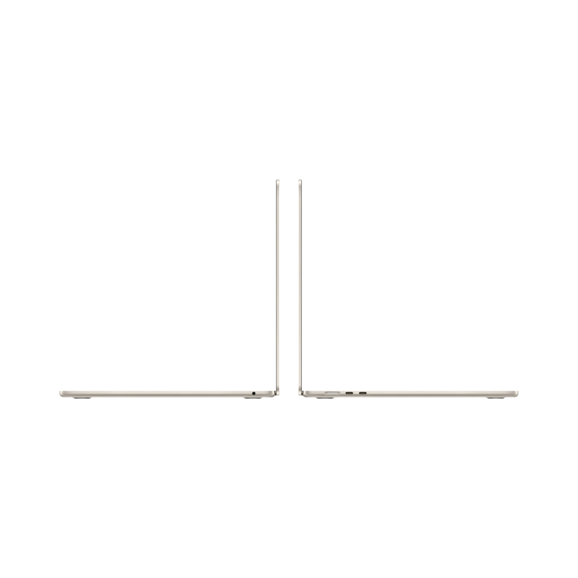 MacBook Air 15-inch (2022) – M2 Chip, 8‑Core CPU & 10‑Core GPU, 8GB RAM, 256GB SSD – Model MQKU3 (Starlight, English Keyboard) - alAsil