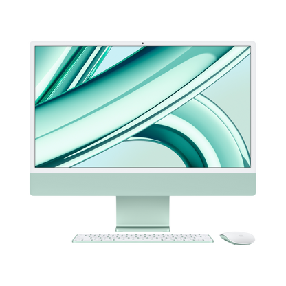 iMac (All In One) 24-inch (2023) MQRA3 - M3 chip 8-Core CPU 8-Core GPU 8GB Unified Memory 256GB SSD Storage, Green - alAsil