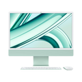 جهاز iMac (الكل في واحد) 24 بوصة (2023) معالج MQRA3 - M3 ثماني النواة، وحدة معالجة رسومات ثمانية النواة، ذاكرة موحدة 8 جيجابايت، وحدة تخزين SSD بسعة 256 جيجابايت، أخضر